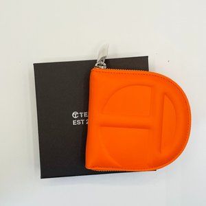 Telfar orange wallet
